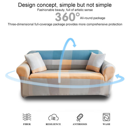 Double Seat Full Coverage Elastic Non-slip Sofa Cover(Charm)-garmade.com