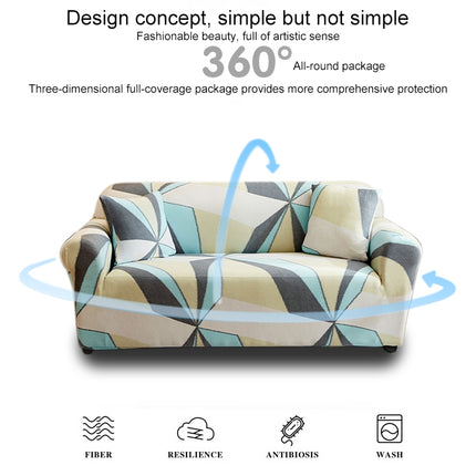 Double Seat Full Coverage Elastic Non-slip Sofa Cover(Fantasy)-garmade.com