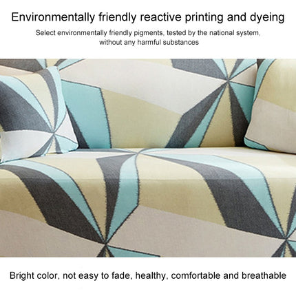 Double Seat Full Coverage Elastic Non-slip Sofa Cover(Fantasy)-garmade.com