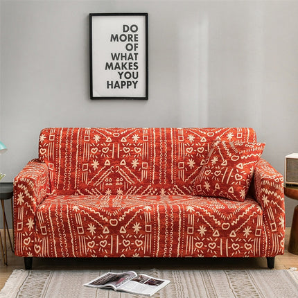 Double Seat Full Coverage Elastic Non-slip Sofa Cover(Reddy)-garmade.com