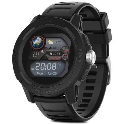 NORTH EDGE Mars 2 1.4 inch Full Touch Screen Outdoor Sports Bluetooth Smart Watch, Support Heart Rate / Sleep / Blood Pressure / Blood Oxygen Monitoring & Remote Control Camera & 7 Sports Modes(Black)-garmade.com