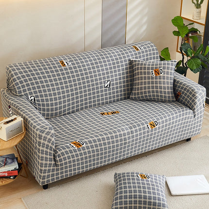 Double Seat Four Seasons Full Coverage Elastic Non-slip Sofa Cover(END)-garmade.com