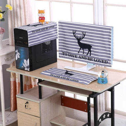 Desktop Computer LCD Monitor Cloth Dust-proof Cover, Size:22 inch(Grey Deer)-garmade.com
