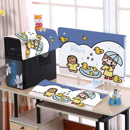 Desktop Computer LCD Monitor Cloth Dust-proof Cover, Size:22 inch(Little Yellow Duck)-garmade.com