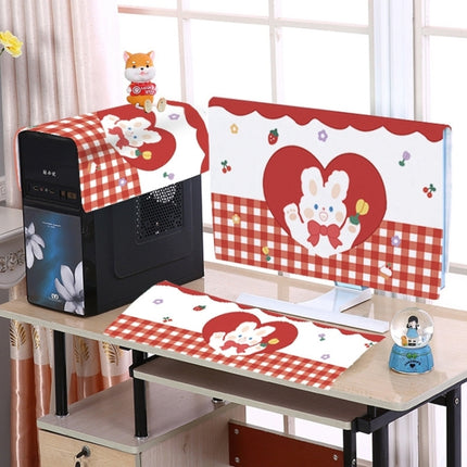 Desktop Computer LCD Monitor Cloth Dust-proof Cover, Size:32 inch(Heart Rabbit)-garmade.com