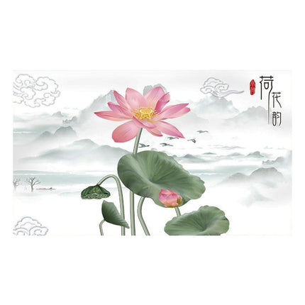 Household Cloth Dust-proof Cover for Television, Size:52 inch(Lotus)-garmade.com