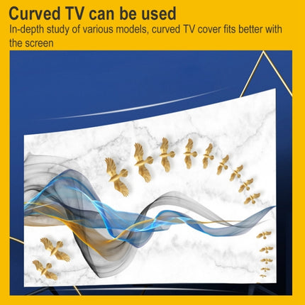 Household Cloth Dust-proof Cover for Television, Size:52 inch(Moon)-garmade.com