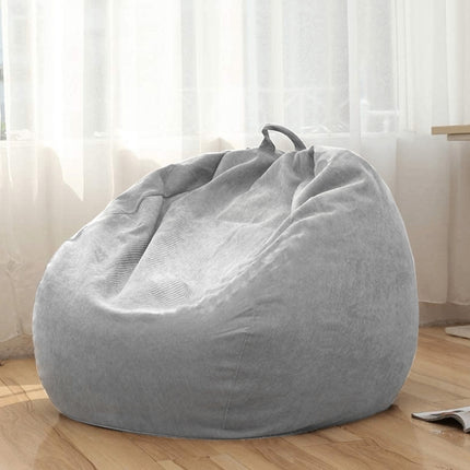 Corduroy Lazy Bean Bag Chair Sofa Cover, Size:85x110cm(Dark Green)-garmade.com