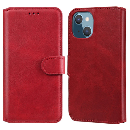 Classic Calf Texture PU + TPU Horizontal Flip Leather Case with Holder & Card Slots & Wallet For iPhone 13 mini(Red)-garmade.com