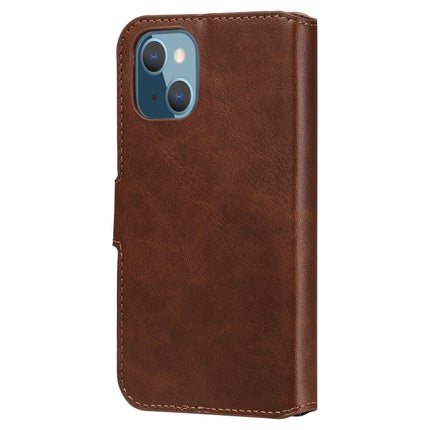 Classic Calf Texture PU + TPU Horizontal Flip Leather Case with Holder & Card Slots & Wallet For iPhone 13 mini(Brown)-garmade.com