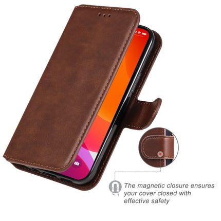 Classic Calf Texture PU + TPU Horizontal Flip Leather Case with Holder & Card Slots & Wallet For iPhone 13 mini(Brown)-garmade.com