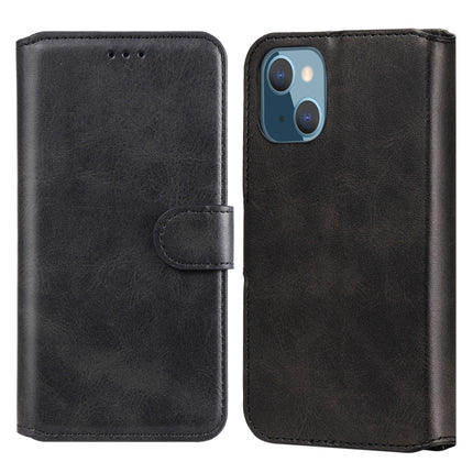 Classic Calf Texture PU + TPU Horizontal Flip Leather Case with Holder & Card Slots & Wallet For iPhone 13 mini(Black)-garmade.com