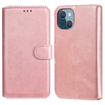 Classic Calf Texture PU + TPU Horizontal Flip Leather Case with Holder & Card Slots & Wallet For iPhone 13 mini(Rose Gold)-garmade.com