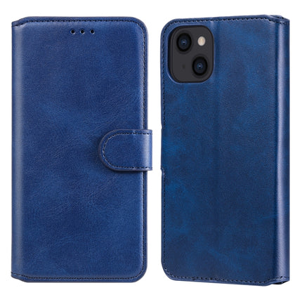 Classic Calf Texture PU + TPU Horizontal Flip Leather Case with Holder & Card Slots & Wallet For iPhone 13(Blue)-garmade.com