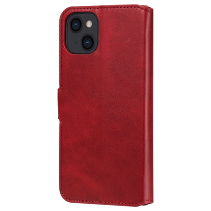 Classic Calf Texture PU + TPU Horizontal Flip Leather Case with Holder & Card Slots & Wallet For iPhone 13(Red)-garmade.com