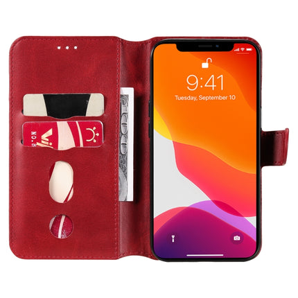 Classic Calf Texture PU + TPU Horizontal Flip Leather Case with Holder & Card Slots & Wallet For iPhone 13(Red)-garmade.com