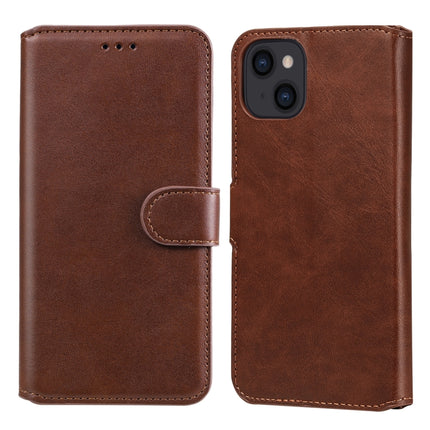 Classic Calf Texture PU + TPU Horizontal Flip Leather Case with Holder & Card Slots & Wallet For iPhone 13(Brown)-garmade.com