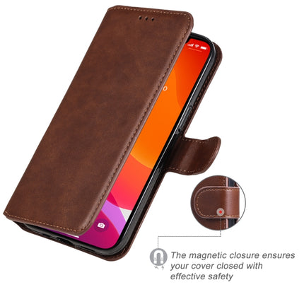 Classic Calf Texture PU + TPU Horizontal Flip Leather Case with Holder & Card Slots & Wallet For iPhone 13(Brown)-garmade.com
