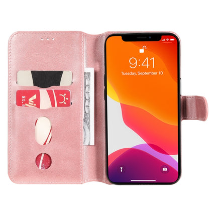 Classic Calf Texture PU + TPU Horizontal Flip Leather Case with Holder & Card Slots & Wallet For iPhone 13(Rose Gold)-garmade.com