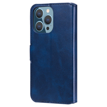 Classic Calf Texture PU + TPU Horizontal Flip Leather Case with Holder & Card Slots & Wallet For iPhone 13 Pro(Blue)-garmade.com