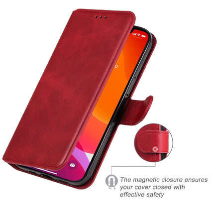 Classic Calf Texture PU + TPU Horizontal Flip Leather Case with Holder & Card Slots & Wallet For iPhone 13 Pro(Red)-garmade.com