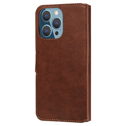 Classic Calf Texture PU + TPU Horizontal Flip Leather Case with Holder & Card Slots & Wallet For iPhone 13 Pro(Brown)-garmade.com