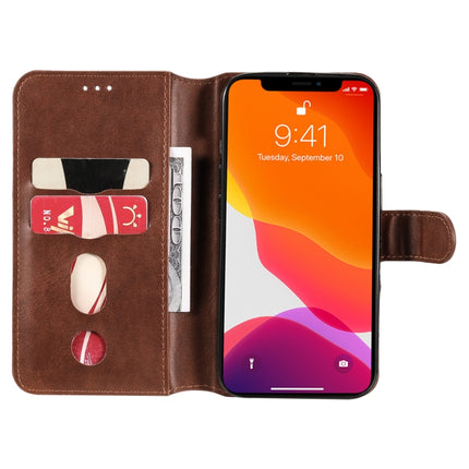 Classic Calf Texture PU + TPU Horizontal Flip Leather Case with Holder & Card Slots & Wallet For iPhone 13 Pro(Brown)-garmade.com