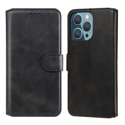Classic Calf Texture PU + TPU Horizontal Flip Leather Case with Holder & Card Slots & Wallet For iPhone 13 Pro(Black)-garmade.com