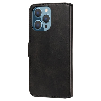 Classic Calf Texture PU + TPU Horizontal Flip Leather Case with Holder & Card Slots & Wallet For iPhone 13 Pro(Black)-garmade.com