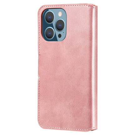 Classic Calf Texture PU + TPU Horizontal Flip Leather Case with Holder & Card Slots & Wallet For iPhone 13 Pro(Rose Gold)-garmade.com