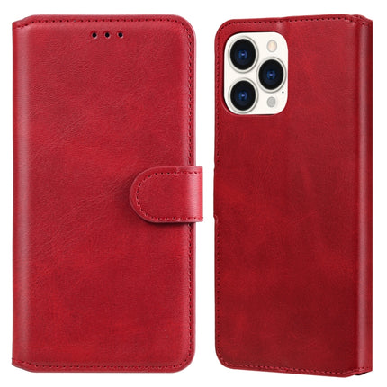 Classic Calf Texture PU + TPU Horizontal Flip Leather Case with Holder & Card Slots & Wallet For iPhone 13 Pro Max(Red)-garmade.com