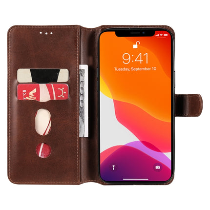 Classic Calf Texture PU + TPU Horizontal Flip Leather Case with Holder & Card Slots & Wallet For iPhone 13 Pro Max(Brown)-garmade.com