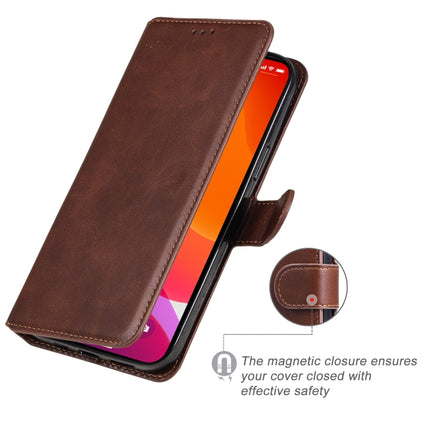 Classic Calf Texture PU + TPU Horizontal Flip Leather Case with Holder & Card Slots & Wallet For iPhone 13 Pro Max(Brown)-garmade.com