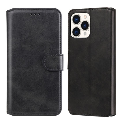 Classic Calf Texture PU + TPU Horizontal Flip Leather Case with Holder & Card Slots & Wallet For iPhone 13 Pro Max(Black)-garmade.com