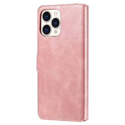 Classic Calf Texture PU + TPU Horizontal Flip Leather Case with Holder & Card Slots & Wallet For iPhone 13 Pro Max(Rose Gold)-garmade.com