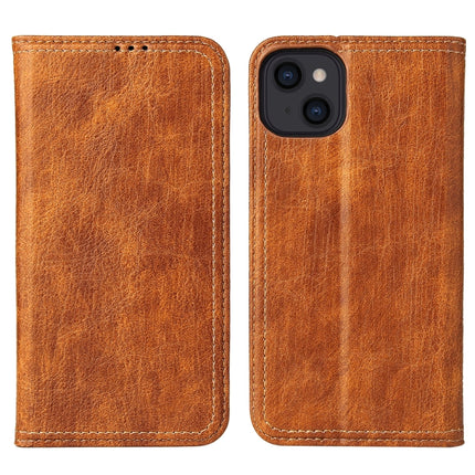 Fierre Shann Retro Tree Bark Texture PU Magnetic Horizontal Flip Leather Case with Holder & Card Slots & Wallet For iPhone 13 mini(Brown)-garmade.com