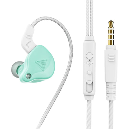QKZ AK6-X 3.5mm In-Ear Wired Subwoofer Sports Earphone with Microphone, Cable Length: About 1.2m(Apple Green)-garmade.com