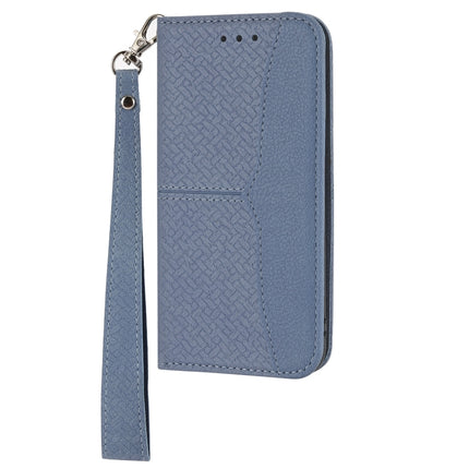 Woven Texture Stitching Magnetic Horizontal Flip PU Leather Case with Holder & Card Slots & Wallet & Lanyard For iPhone 13 mini(Grey)-garmade.com