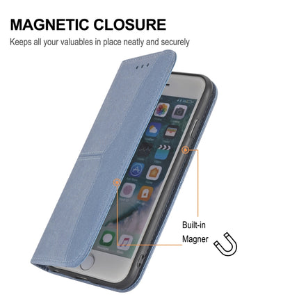 Woven Texture Stitching Magnetic Horizontal Flip PU Leather Case with Holder & Card Slots & Wallet & Lanyard For iPhone 13 Pro Max(Grey)-garmade.com
