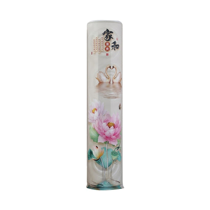 Elastic Cloth Cabinet Type Air Conditioner Dust Cover, Size:170 x 40cm(Swan and Lotus)-garmade.com