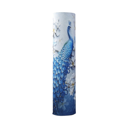 Elastic Cloth Cabinet Type Air Conditioner Dust Cover, Size:175 x 40cm(Blue Peacock)-garmade.com