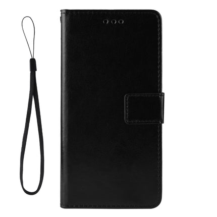 For Xiaomi Redmi Note 10 JP Version Crazy Horse Texture Horizontal Flip Leather Case with Holder & Card Slots & Lanyard(Black)-garmade.com