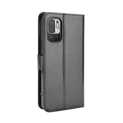 For Xiaomi Redmi Note 10 JP Version Crazy Horse Texture Horizontal Flip Leather Case with Holder & Card Slots & Lanyard(Black)-garmade.com