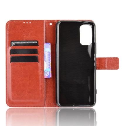 For Xiaomi Redmi Note 10 JP Version Crazy Horse Texture Horizontal Flip Leather Case with Holder & Card Slots & Lanyard(Brown)-garmade.com