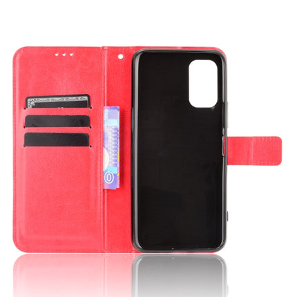 For Xiaomi Redmi Note 10 JP Version Crazy Horse Texture Horizontal Flip Leather Case with Holder & Card Slots & Lanyard(Red)-garmade.com