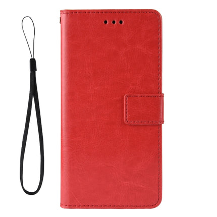 For Xiaomi Redmi Note 10T 5G Crazy Horse Texture Horizontal Flip Leather Case with Holder & Card Slots & Lanyard(Red)-garmade.com