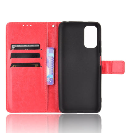 For Xiaomi Redmi Note 10T 5G Crazy Horse Texture Horizontal Flip Leather Case with Holder & Card Slots & Lanyard(Red)-garmade.com