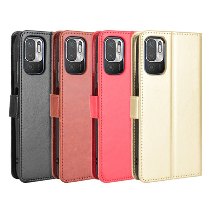 For Xiaomi Redmi Note 10T 5G Crazy Horse Texture Horizontal Flip Leather Case with Holder & Card Slots & Lanyard(Red)-garmade.com