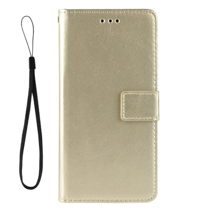 For Xiaomi Redmi Note 10T 5G Crazy Horse Texture Horizontal Flip Leather Case with Holder & Card Slots & Lanyard(Gold)-garmade.com