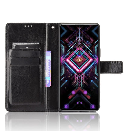 For Xiaomi Poco F3 GT Crazy Horse Texture Horizontal Flip Leather Case with Holder & Card Slots & Lanyard(Black)-garmade.com